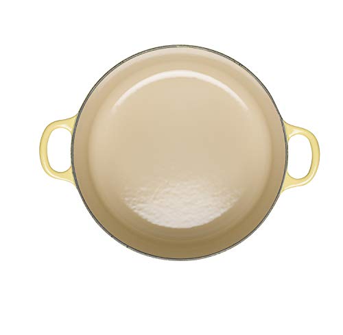 LE CREUSET Evolution Cocotte con Tapa, Redonda, Todas Las Fuentes de Calor Incl. inducción, 4,2 l, Hierro Fundido, Amarillo Soleil, 24 cm