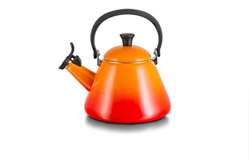 LE CREUSET Kone Tetera, Acero Inoxidable, Naranja (Volcánico), 1,6 L