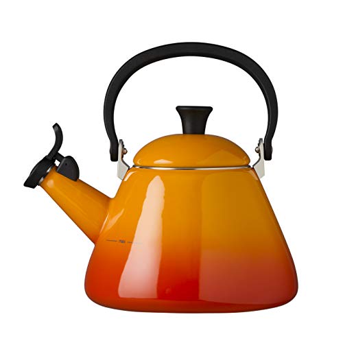 LE CREUSET Kone Tetera, Acero Inoxidable, Naranja (Volcánico), 1,6 L