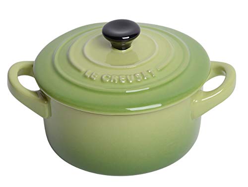 Le Creuset Mini cocotte, Redonda, 200 ml, 10 x 5 cm, Cerámica de gres, Verde Palm