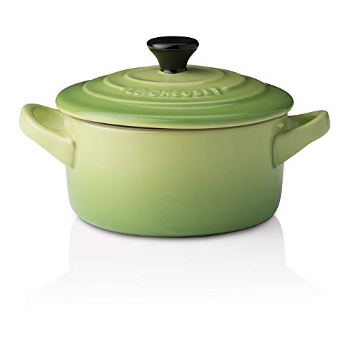 Le Creuset Mini cocotte, Redonda, 200 ml, 10 x 5 cm, Cerámica de gres, Verde Palm