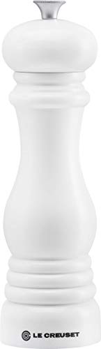 Le Creuset Molinillo de pimienta, Plástico ABS, 6.2 x 6.2 x 20.8 cm, Mecanismo de cerámica, Blanco