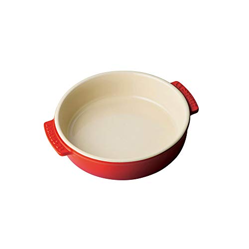 Le Creuset Plato para tapas, Redondo, 500 ml / Ø 14 cm, Cerámica de gres, Rojo(Cereza)