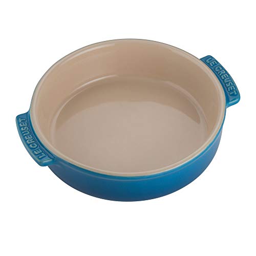 Le Creuset Plato para tapas, Redondo, 500 ml y diametro 14 cm, Cerámica de gres, Azul Marseille