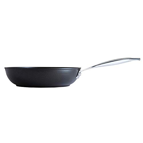 Le Creuset Sartén alta de aluminio antiadherente, Ø 24 cm, Libre de PFOA, Para todas las fuentes de calor, incluso la inducción, Antracita/Plateado