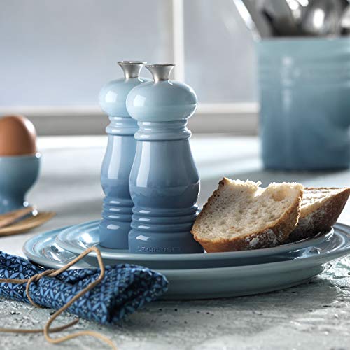 Le Creuset Set de Mini Molinillos de Sal y Pimienta,Plástico ABS, Cada Uno 5 x 5 x 12.1 cm, Mecanismo de Cerámica, Azul Caribe