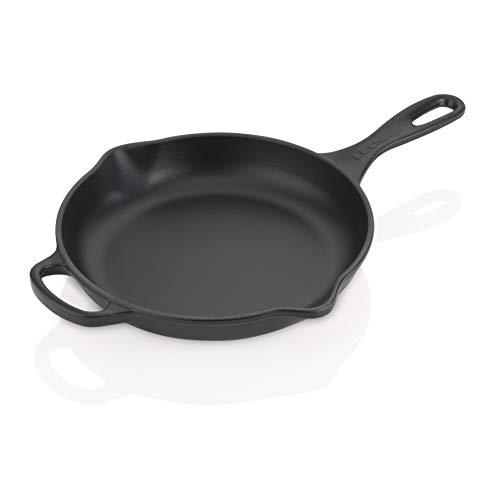 Le Creuset Skillet Evolution de Hierro Fundido, Redonda, Ø 20 cm, para Todas Las Fuentes de Calor, Incl. inducción, Negro Mate, 20.0 cm