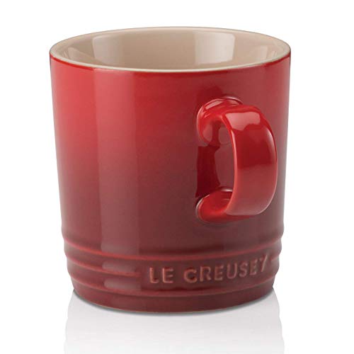 Le Creuset Taza con asa, 200 ml, Cerámica de gres, Altura 10 cm, Cereza