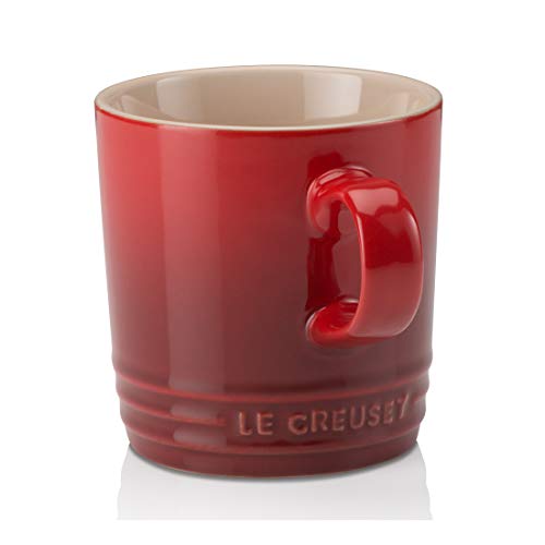 Le Creuset Taza con asa, 350 ml, Cerámica de gres, Altura 12 cm, Cereza