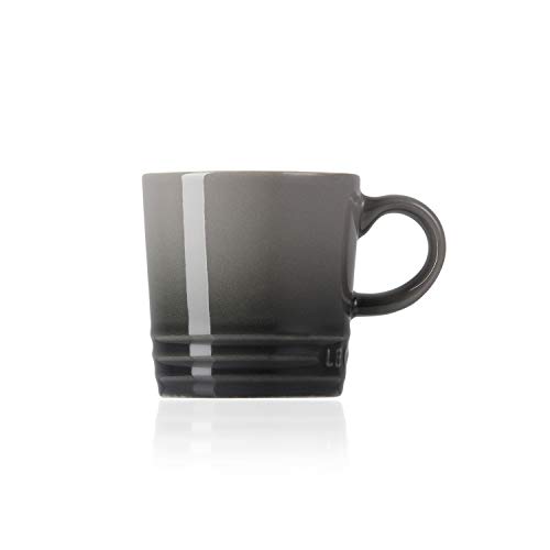 Le Creuset Tazas de expreso, 100 ml, Cerámica de gres, Gris Flint