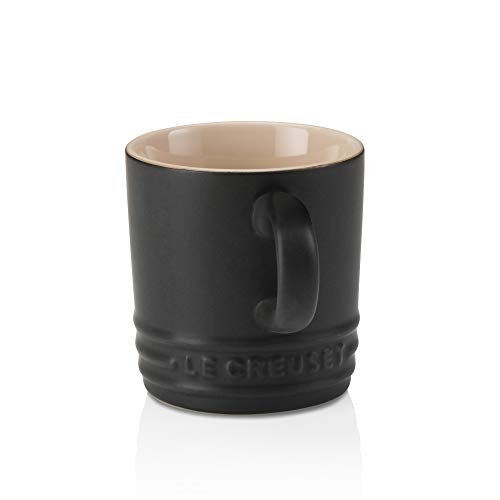 Le Creuset Tazas de expreso, 100 ml, Cerámica de gres, Negro