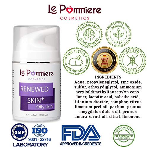 Le Pommiere Tratamiento Acné gel 50ml. Ayuda a remover espinillas, granos en cara o cuerpo. Anti imperfecciones facial y corporal. Adolescente, juvenil, hormonal o quístico