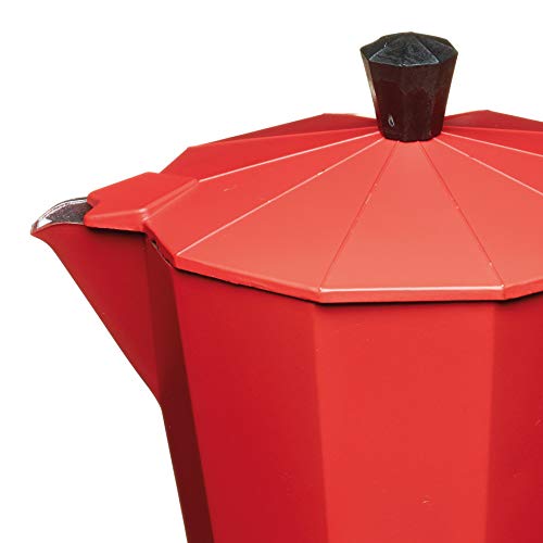 Le 'Xpress – 290 ml estilo italiano Espresso cafetera eléctrica, color rojo