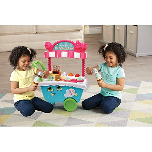 LeapFrog-Scoop & Learn Toy Juego de Juguetes Scoop/Learn Ice Cream Cart, Multicolor, 21.7 x 51.6 x 63.2 cm (600703)