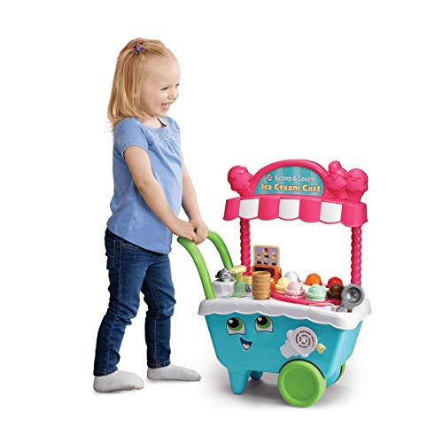 LeapFrog-Scoop & Learn Toy Juego de Juguetes Scoop/Learn Ice Cream Cart, Multicolor, 21.7 x 51.6 x 63.2 cm (600703)