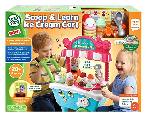 LeapFrog-Scoop & Learn Toy Juego de Juguetes Scoop/Learn Ice Cream Cart, Multicolor, 21.7 x 51.6 x 63.2 cm (600703)