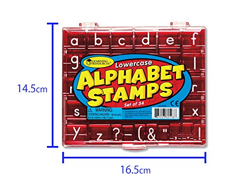 Learning Resources- Sellos de Las Letras del Alfabeto en minúsculas, Color (LER0598)