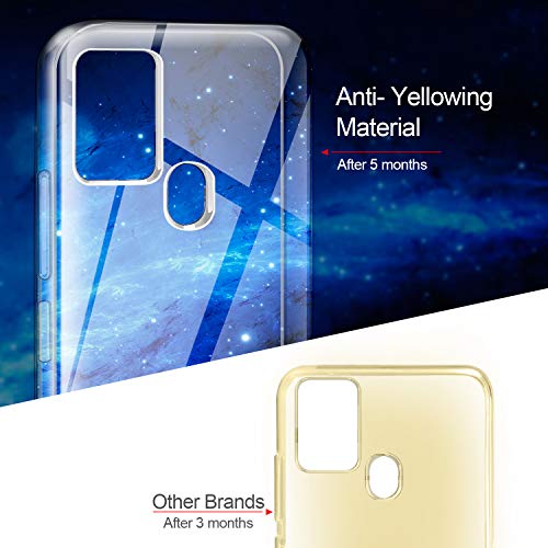 Leathlux Funda Samsung Galaxy A21s + 3 x Protector de Pantalla Samsung Galaxy A21s, Transparente TPU Silicona Funda + Cristal Vidrio Templado Protector de Pantalla y Carcasa Samsung Galaxy A21s