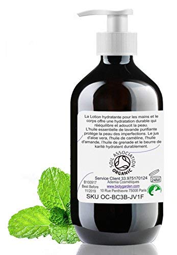 Leche Corporal Orgánica Refrescante de Menta 250 ml