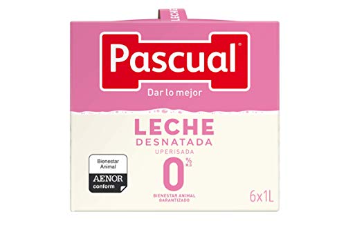 Leche Pascual - Clásica Leche Desnatada - 1 L (Paquete de 6)