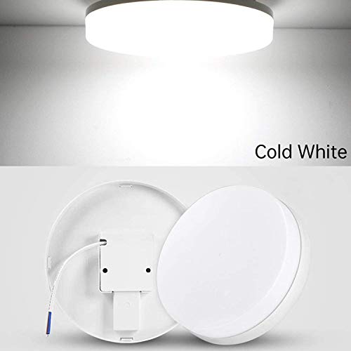 LED Lámpara de Techo Moderna 48W LED Plafón Ketom Blanco Frío 6500K 4320LM Lamparas de Techo, Ultra Delgado IP44 Lámpara LED de Techo Para Dormitorio Baño Cocina Pasillo Comedor, Ø30cm