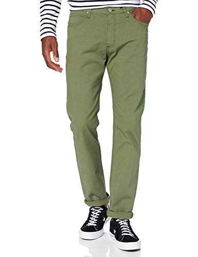 Lee Rider Pantalones, Verde (Lichen Green 82), 38W / 34L para Hombre