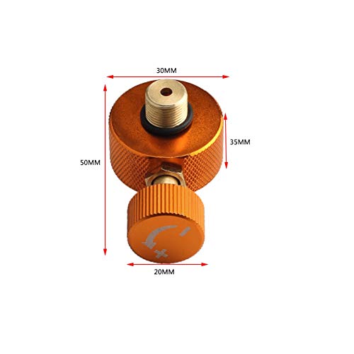 Leezo - Adaptador para Quemador de Estufa de Campamento de Tipo Dividido para Horno, Cartucho y Tanque de Gas, convertidor de Cilindro de Gas