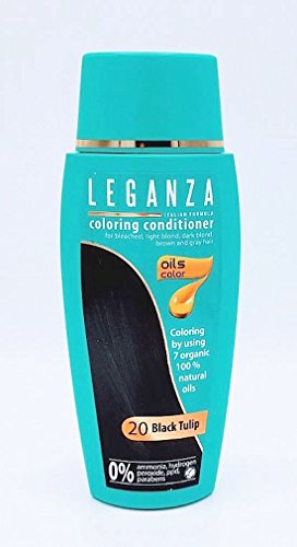 Leganza, 7 aceites naturales, bálsamo para el pelo de color tulipano negro 20