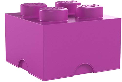 LEGO 4003, Caja en forma de bloque de lego 4, color rosa [importado de Alemania]