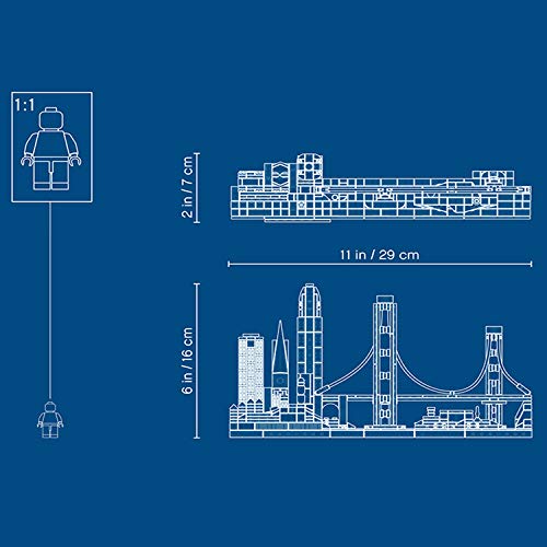 LEGO Architecture - San Francisco, maqueta decorativa de ciudad para construir (21043)