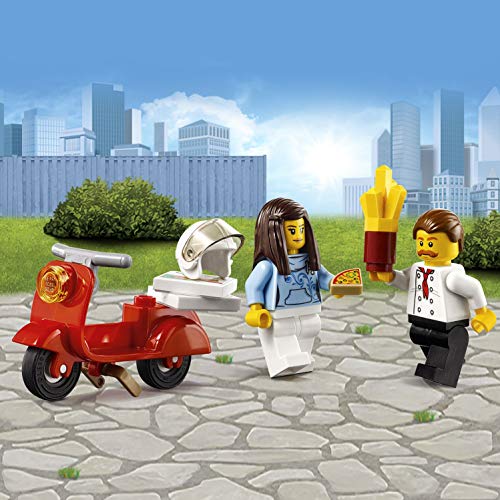 LEGO City Great Vehicles - Camión de Pizza, Set de Construcción de Foodtruck de Juguete, Incluye Moto Scooter de Reparto y 2 Minifiguras (60150)