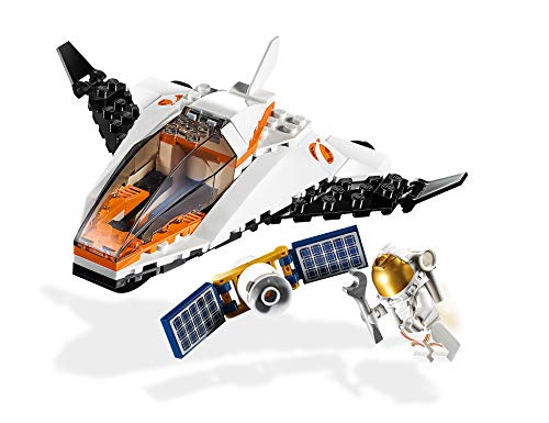 LEGO City Space Port - Misión: Reparar el Satélite, set de Construcción Inspirado en la NASA con Mini Lanzadera Espacial de Juguete, Serie Expedición a Marte (60224)