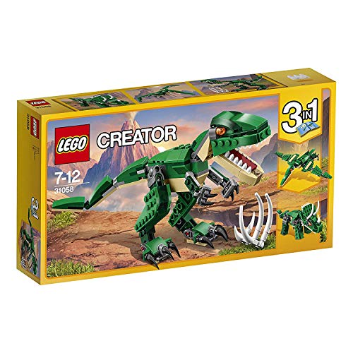 LEGO Creator - Grandes Dinosaurios, juguete 3 en 1 con el que puedes construir muñecos de un Triceratops, un Pterodactilo o un T-Rex (31058)