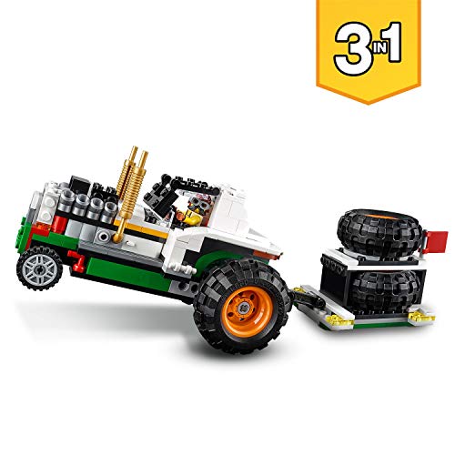 LEGO Creator - Monster Truck Hamburguesería, Juguete de Construcción 3 en 1, Construye un Todoterreno o un Tractor, Set a Partir de 8 Años (31104) , color/modelo surtido