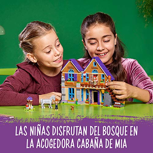 LEGO Friends - Casa de Mia, casa de muñecas divertida para construcción, incluye mascotas (41369)