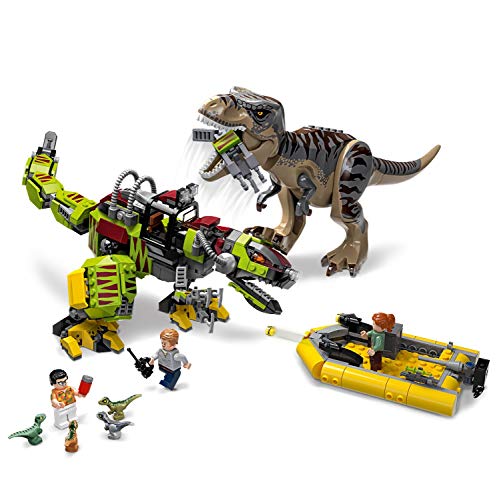 LEGO Jurassic World - T. Rex vs. Dinosaurio Robótico Juguete de construcción para Recrear Aventuras con los Dinosaurios de Jurassic World, Novedad 2019 (75938) , color/modelo surtido