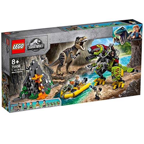 LEGO Jurassic World - T. Rex vs. Dinosaurio Robótico Juguete de construcción para Recrear Aventuras con los Dinosaurios de Jurassic World, Novedad 2019 (75938) , color/modelo surtido