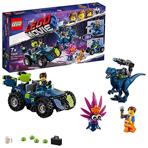 LEGO La LEGO Película 2 - Todoterreno Rextremo de Rex, set de construcción 3 en 1 con dinosaurio y coche de juguete, incluye figura de Plantimal (70826)