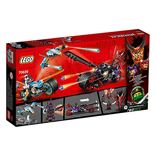 LEGO Ninjago - Carrera Callejera del Jaguar-Serpiente, Juguete de Construcción de Ninja con Motos y Minifiguras de Guerreros Para Niños y Niñas (70639)