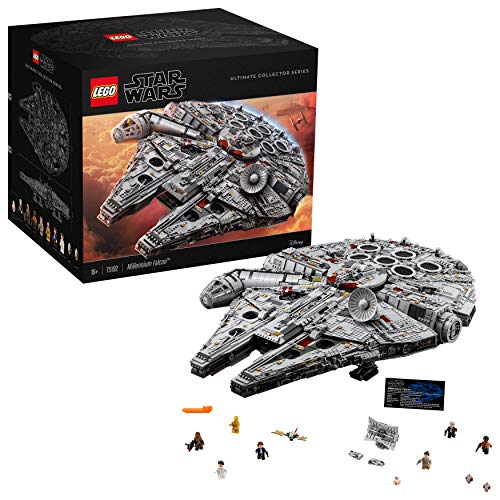 LEGO Star Wars - Millenium Falcon, Maqueta de Construcción del Halcón Milenario de la Guerra de las Galaxias, Edición Serie Coleccionista con Minifiguras de Chewbacca, C3-PO y Han Solo (75192)