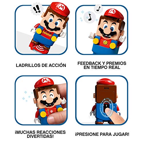 LEGO Super Mario - Pack Inicial: Aventuras con Mario, juguete y regalo creativo para niños y niñas, set LEGO interactivo con figuras de LEGO Mario, Bowsy y un Goomba (71360)