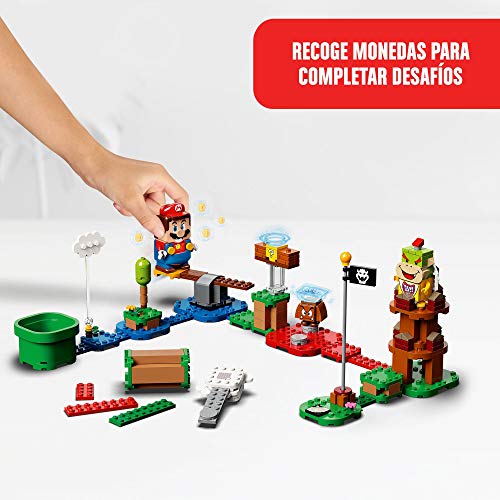 LEGO Super Mario - Pack Inicial: Aventuras con Mario, juguete y regalo creativo para niños y niñas, set LEGO interactivo con figuras de LEGO Mario, Bowsy y un Goomba (71360)