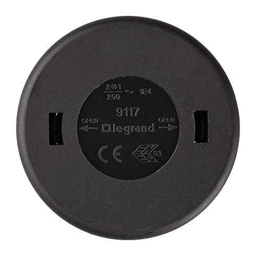 Legrand, Interruptor De Pie Para Lampara Negro, Medidas 5Cm X 5Cm X2Cm