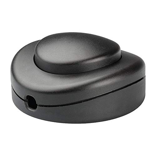 Legrand, Interruptor De Pie Para Lampara Negro, Medidas 5Cm X 5Cm X2Cm