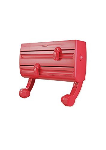 Leifheit 2046398, Dispensador de Soporte de Plástico Parat F2, Rojo