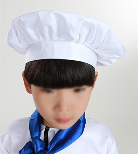 Leisial™ Sombrero Cocinero de Niños Adulto Gorro de Hotel Restaurante Chef de Repostería Sombrero del Cocinero de Trabajo de Torta para Cocinar