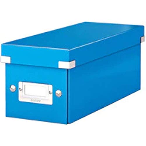 Leitz Caja para guardar CD, Azul, Click and Store, 60410036