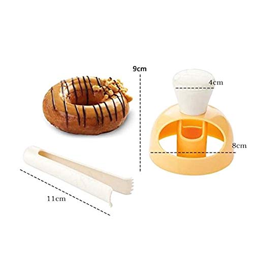 Lekind Rosquillas Molde del Fabricante de buñuelo con Clip DIY hornada de la Galleta Herramientas de la Torta de Pan de panadería Postres Molde del Cortador del Marco