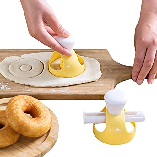 Lekind Rosquillas Molde del Fabricante de buñuelo con Clip DIY hornada de la Galleta Herramientas de la Torta de Pan de panadería Postres Molde del Cortador del Marco