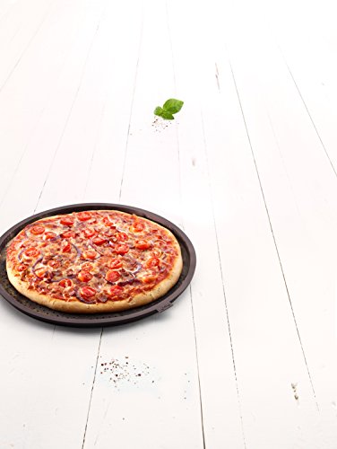 Lékué Molde para Hacer Pizzas Redondas, Silicona, Castanho, 36 cm